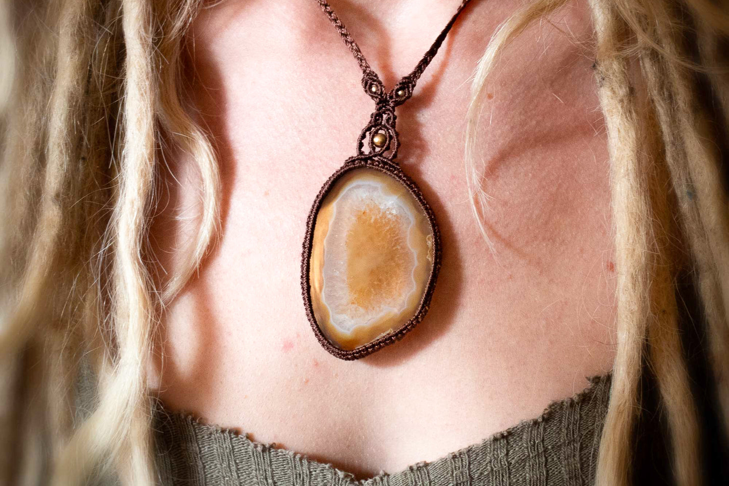 Agate Slice Necklace