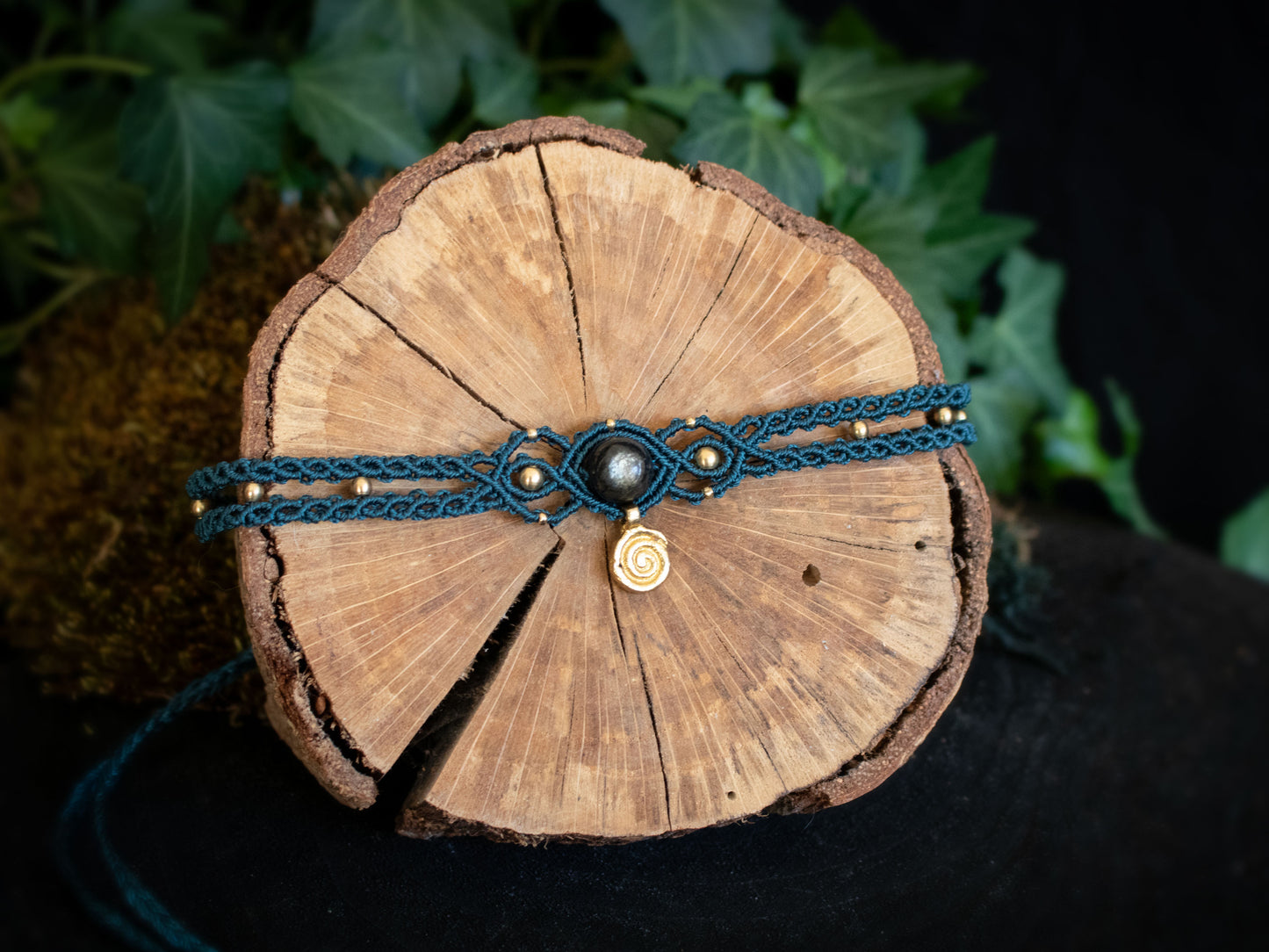 Black Obsidian choker & headband