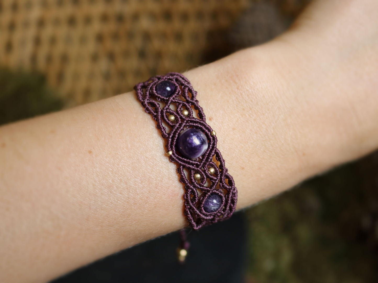 Triple Amethyst Bracelet