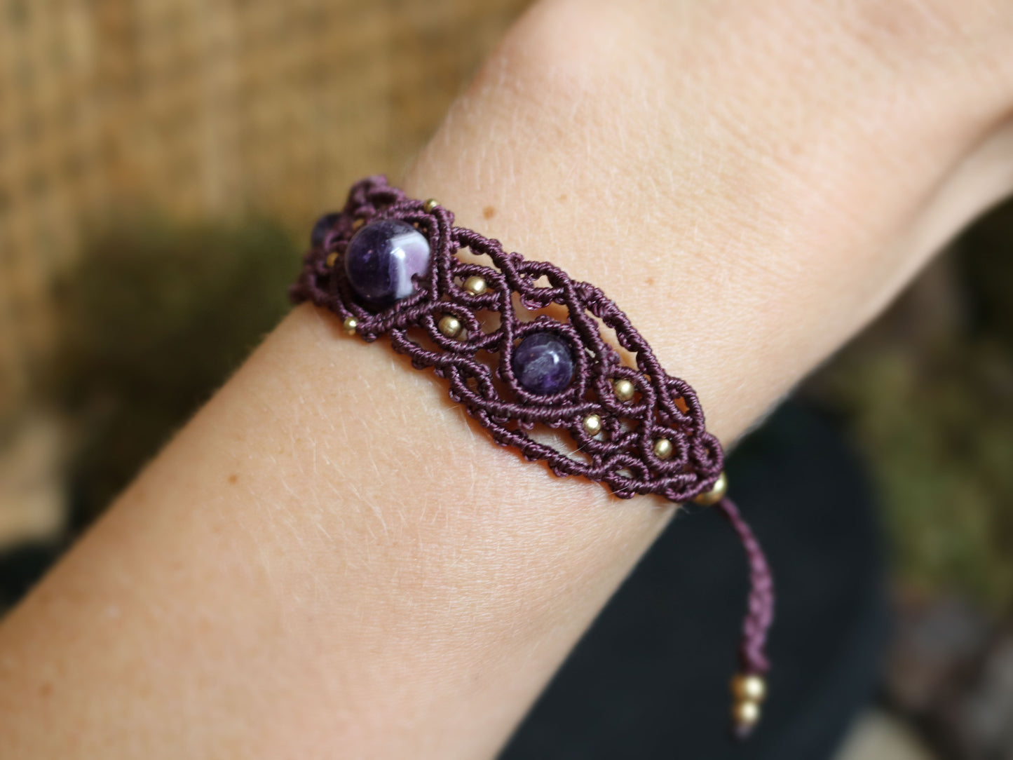 Triple Amethyst Bracelet