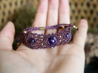 Triple Amethyst Bracelet