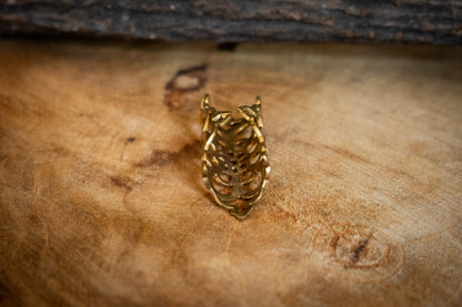 Golden Floral Dreadlock Bead