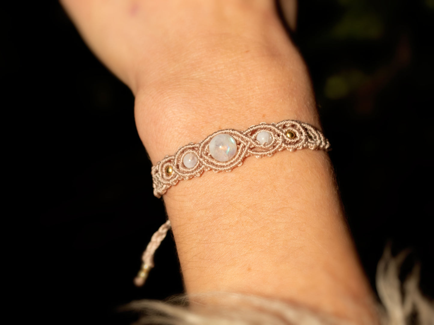 Triple Moonstone Bracelet