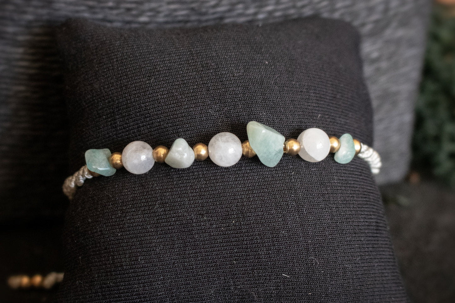 Amazonite and Moonstone Bracelet