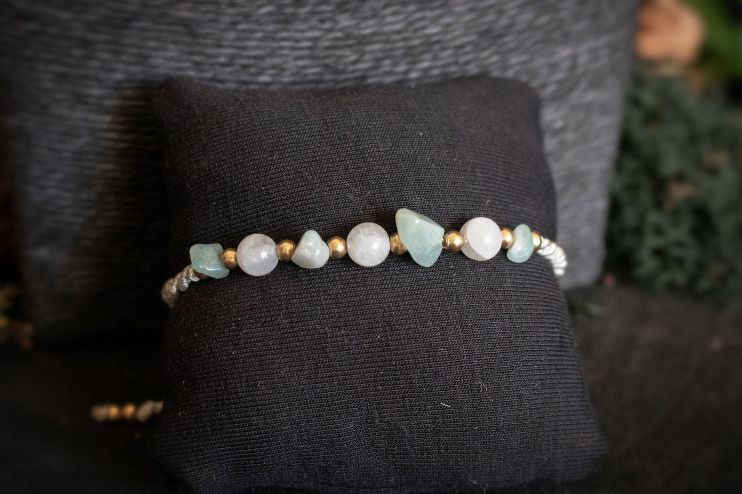 Amazonite and Moonstone Bracelet