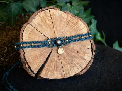 Black Obsidian choker & headband