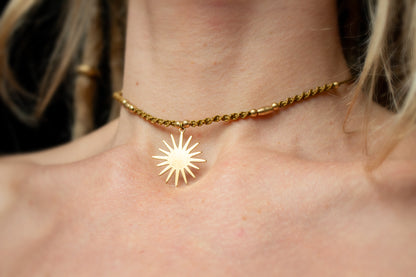 Sunburst Pendant Necklace