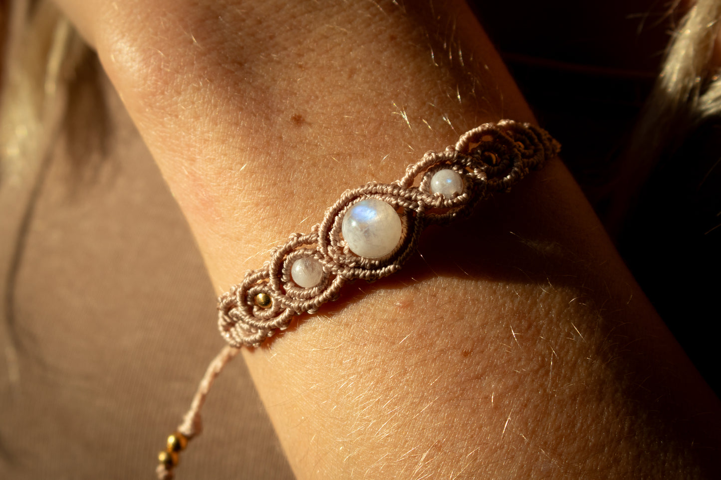 Triple Moonstone Bracelet