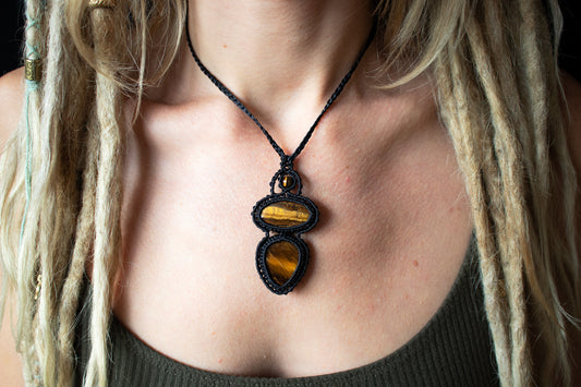 Double Tiger's Eye Harmony Pendant